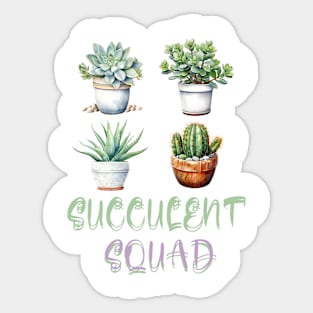 succulent squad Sticker